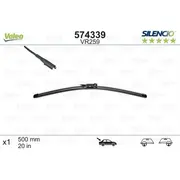 Logu slotiņa Valeo Silencio Opel Insignia A Hatchback G09 07.2008 - ... S574339