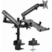 Monitora stiprinājums Gembird Desk Mounted Adjustable Monitor Arm with Notebook Tray Full-Motion Ma-Da3-02