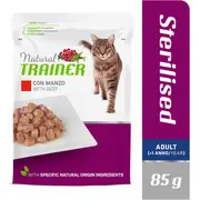 Nt Sterilised Beef Busta 85G - Konservi Ar Liellopu Pieaugušiem Sterilizētiem Kaķiem 12Gb 925722