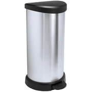 Pedāļspainis metalizēts Deco Bin 40L sudraba 0802150582