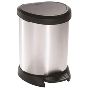 Pedāļspainis metalizēts Deco Bin 5L Sudraba 0802160599
