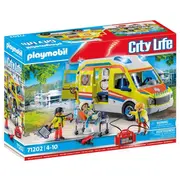 Playmobil City Life Ātrās palīdzības auto ar gaismiņām 71202 71202P