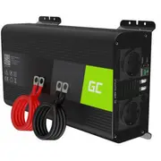 Strāvas pārveidotājs Green Cell Car Power Inverter Converter 12V to 230V 1000W/ 2000W Pure sine Invgc09
