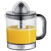 Super kompakta un ērta elektriskā citrusaugļu sulu spiede 40W 1 ātrums Melna Ad4012 Adler Ad 4012
