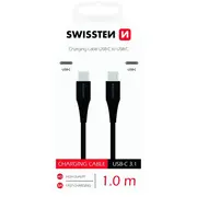 Swissten Basic Universāls Quick Charge 3.1 Usb-C uz Uzlādes Kabelis 1M Sw-Qu-Typctypc1M-Bk