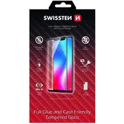 Swissten Full Face Tempered Glass Aizsargstikls Pilnam Ekrānam Apple iPhone 14 Pro Max Melns 54501826