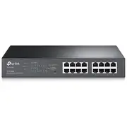 Tp-Link Tl-Sg1016Pe tīkla komutators Easy-Smart 16 Gigabit Rj45 8 Poe 120 W Vlan Qos Igmp Snooping melns