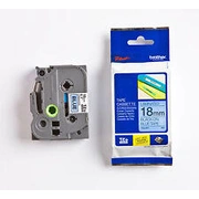 Tze-541 uzlīmju lente melns uz zila 18Mm Tze541