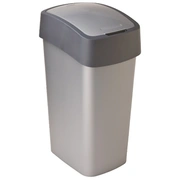 Atkritumu spainis Flip Bin 45L sudraba/pelēks 0802172686
