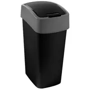 Atkritumu spainis Flip Bin Curver 0802172Y09 45L melns/sudraba