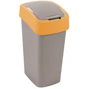 Atkritumu tvertne Flip Bin 45L sudraba/dzeltena 0802172535 Curver