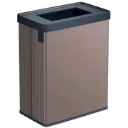 Atkritumu tvertne taisnstūrveida metalizēta Verto Recycle 54L pērļu rozā krāsā 0800395Y82