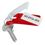 Atslēgu piekariņi Durable 6 gab., sarkana krāsa 200-03522
