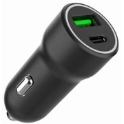 Auto lādētājs Gembird Usb Type-C  Type-A Black Ta-Uc-A2Pdqc20-Car-01