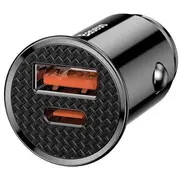 Baseus Circular Auto Lādētājs  Pd / Qc4.0 5A 30W Ccall-Ys01