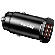 Baseus Square Auto Lādētājs  / 2Xusb Qc3.0 5A 30W Ccall-Ds01