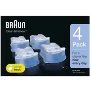 Braun maināmas kasetnes ar tīrīšanas šķidrumu  skuvekļiem CleanAmpRenew Ccr31