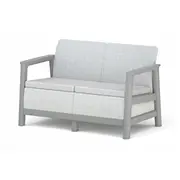 Dārza dīvāns divvietīgs Scandi Linea 2 Seater Sofa gaiši pelēks/tumša tērauda pelēks 29214640Ecn
