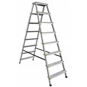 Divpusējās mājsaimniecības kāpnes 2X8 pakāpieni 150Kg Aw23031 Awtools