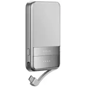 Ecoflow Rapid 5016801015 ārējais akumulators 5000Mah 30W Usb-C magnētiskā bezvadu uzlāde Sudraba