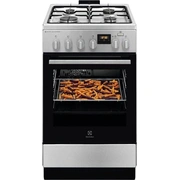 Electrolux gāzes plīts ar elektrisko cepeškrāsni Steambake, nerūsoša tērauda, 50Cm Lkk560228X