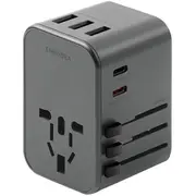 Energea Travelworld Usb-C Pd Universālais Adapteris Lādētājs 35W Twa35-Gun