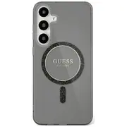 Guess Glitter Circle Classic Logo Magsafe Aizsargapvalks Priekš Samsung Galaxy S25 Guhms25Shfgerek
