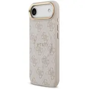 Guess Pu Leather 4G Gold Frame Magsafe Case Aizsargapvalks priekš iPhone Air / rozā Guhmp17Mp4Msegcp