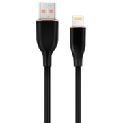 Kabelis Gembird Premium silicon Usb-A Male - 8-Pin 1.5M Black Cc-Usb2S-Am8Pm-1.5M-Bk