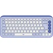 Klaviatūra Logitech Pop Icon Keys Off White Lilac Us 920-013074