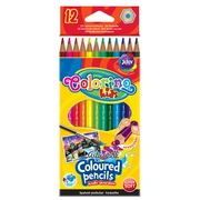 Krāsainie akvareļu zīmuļi Colorino 12 krāsas, otiņa komplektā 200-07040