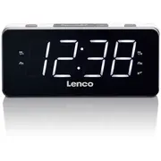 Lenco radio pulkstenis, ar lielu displeju, balts Cr-18 White