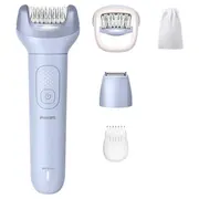 Philips 8000 sērijas epilators mitrai un sausai epilēšanai 5 piederumi, zils Bre711/00