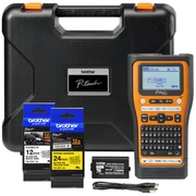 Pt-E560Btvp2 profesionāls uzlīmju printeris2lent,USB,BT,24mm,cauruļu apdruka,akumul,adapt,koferis Pte560Btvpql1