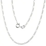 Sudraba ķēdīte Figaro 1,8 mm , dimantu apstrādājums 2400052, Sudrabs 925. Izmērs 55. Svars 3.5
