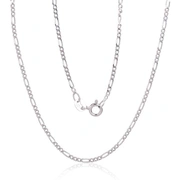 Sudraba ķēdīte Figaro 1,8 mm , dimantu apstrādājums 2400052Prh-Gr, Sudrabs 925, rodijs Pārklājums. Izmērs 40. Svars 2.6