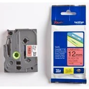 Tze-431 uzlīmju lente melns uz sarkana 12Mm Tze431
