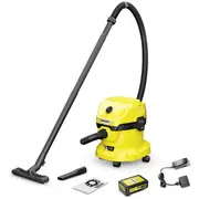 Akumulatora putekļu sūcējs sausai un mitrai uzkopšanai Wd 2-18 Battery Set 1.628-501.0 Karcher