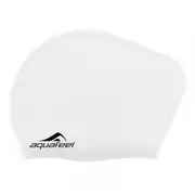 Aquafeel silikona peldcepure gariem matiem, balta P030404 10