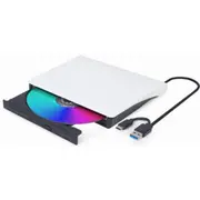 Ārējais diskdzinis Gembird External Usb Cd Dvd drive White Dvd-Usb-031-Bw