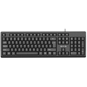 Aula Ak205 Ergonomiska klusu taustiņu klaviatūra ar 104 pogām En / Rus izkārtojums 1.5M Usb Vads Melna