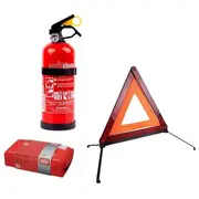 Auto pirmās nepieciešamības komplekts Aptieciņa, Ugunsdzēšamais aparāts 1Kg, Avārijas zīme 0117116/0113902/Og60179M