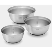 Brabantia putošanas bļodu komplekts 3Gb, matt steel/black 363900