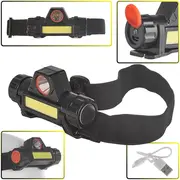 Galvas lukturis, 3W Cob Led  1W Xpe, 800Mah, regulējama galvas lente, K02003, Keltin K02003