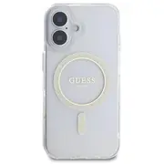 Guess Iml Glitter Ring Magsafe Case Aizsargapvalks priekš iPhone 16 Plus / caurspīdīgs Guhmp16Mhfgeret