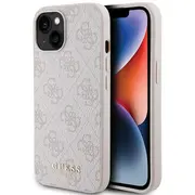 Guess Pu 4G Metal Logo Case Aizsargapvalks Priekš Apple iPhone 15 Pro Guhcp15Lg4Gfpi