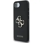 Guess Pu Grained 4G Metal Logo Case Aizsargapvalks priekš Apple iPhone 16E Guhcpse4Pgt4Mbk