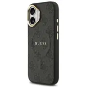 Guess Pu Leather 4G Gold Frame Magsafe Case Aizsargapvalks priekš Apple iPhone 17 Guhmp17Sp4Msegck