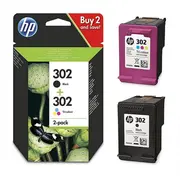 Hp 302 Combo Tintes kārtridži  Melns / Krāsains X4D37Ae