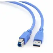 Kabelis Gembird Usb Male - B 3.0 3M Blue Ccp-Usb3-Ambm-10